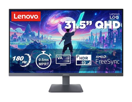 Lenovo LOQ32Q-10 Quad HD Monitor 80 cm (31.5 Zoll) 16:9 0,5 ms 300 cd/m²  (Grau) f&uuml;r 199,00 Euro