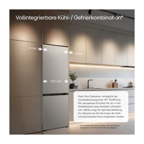 LG GBBS514AMB 220 l / 113 l Kühl-Gefrierkombi freistehend NoFrost 108 kWh Jahr  (Edelstahl) f&uuml;r 899,00 Euro