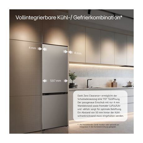 LG GBBS514CPY 220 l / 113 l Kühl-Gefrierkombi freistehend NoFrost 169 kWh Jahr  (Silber) f&uuml;r 577,00 Euro