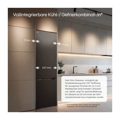 LG GBBS726BEV 262 l / 113 l Kühl-Gefrierkombi freistehend NoFrost 139 kWh Jahr  (Schwarz) f&uuml;r 798,00 Euro