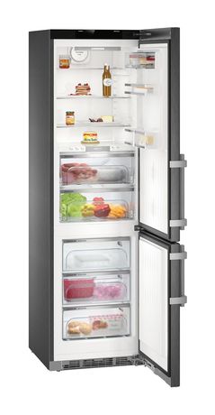 CBNbs4878-21 248 l / 104 l Kühl-Gefrierkombi freistehend NoFrost 182 kWh Jahr  (Edelstahl) 