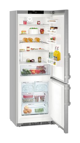 CNef5745-21 299 l / 112 l Kühl-Gefrierkombi freistehend NoFrost 210 kWh Jahr  (Silber) 