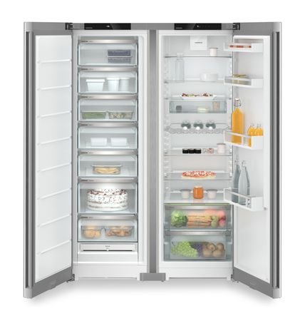 XRFsf5220-22 Plus Europäischer Side-by-Side Kühl-/ Gefrierkombination 399 l / 277,9 l NoFrost 1855 mm x 1226 mm  (Silber) 