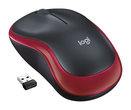 Logitech M185 1000 DPI Büro Maus Optisch  (Rot) f&uuml;r 12,99 Euro