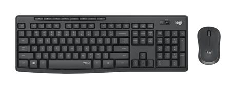 Logitech MK295 Silent Wireless Combo Büro Tastatur RF Wireless 2.4 GHz  (Graphit) f&uuml;r 38,62 Euro