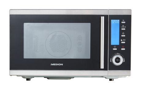 Medion MD15501 Freistehende Mikrowelle 900 W Größe: mittel 11 Stufen Grill  (Schwarz, Edelstahl) f&uuml;r 128,99 Euro