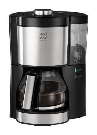 Melitta 1025-06 Look Perfection 15 Tassen Filterkaffeemaschine  (Schwarz, Silber) f&uuml;r 68,99 Euro