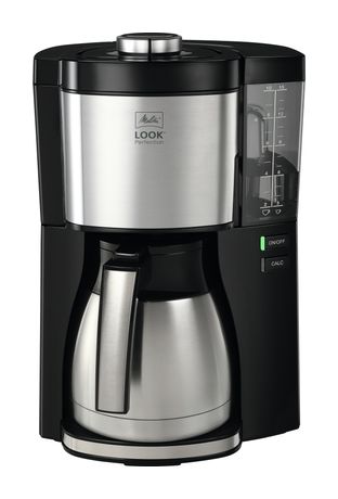 Melitta 1025-16 Look V Therm Perfection 10 Tassen Thermo Filterkaffeemaschine 1,2 l  (Schwarz, Silber) f&uuml;r 99,99 Euro