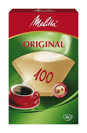 Filtertüten 100 naturbraun 40 Stück Aromapor-Papier  Einweg-Kaffeefilter  (Braun) 