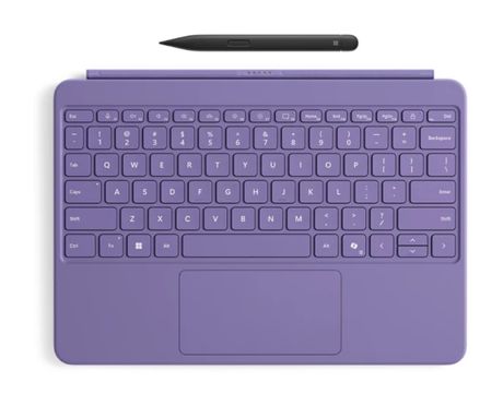 Pro Keyboard mit Slim Pen für Microsoft Surface Pro 12 Zoll bis 30,5 cm (12") (Violet) 