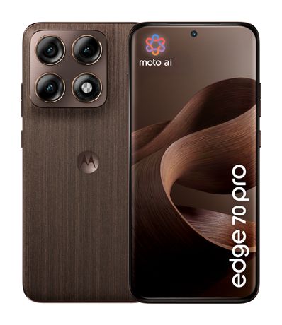 Motorola Edge 70 Pro 256 GB 5G Smartphone 17,2 cm (6.78") Android 50 MP Dreifach Kamera Dual Sim WiFi 6E (PANTONE Chicory Coffee) f&uuml;r 555,00 Euro