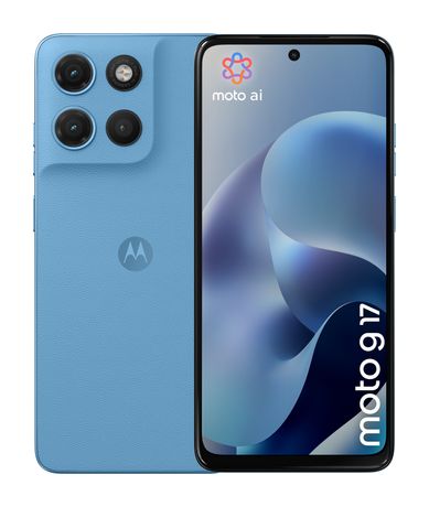 Motorola moto g17 256 GB 4G Smartphone 17,1 cm (6.72") 2,0 GHz Android 50 MP Dual Kamera Dual Sim WiFi 5 (PANTONE Alaskan Blue) f&uuml;r 265,00 Euro