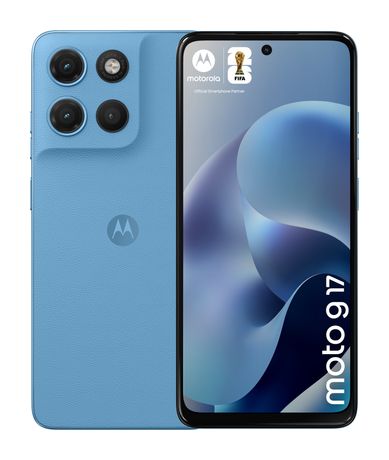 Motorola Moto G17 128 GB Smartphone 17,1 cm (6.72") 2,0 GHz Android 50 MP Dual Kamera Dual Sim WiFi 5 (PANTONE Alaskan Blue) f&uuml;r 139,00 Euro