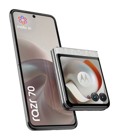 Motorola Razr 70 256 GB 5G Smartphone 17,5 cm (6.9 Zoll) Android 50 MP Dual Kamera Dual Sim WiFi 6E (PANTONE Bright White) f&uuml;r 741,00 Euro