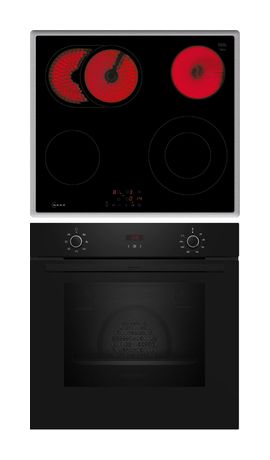 Neff BX36B0 (B1CCC0AK3 + T16SBN1L0) Backofen-Set groß mit autarkem 60 cm Glaskeramik Kochfeld f&uuml;r 598,00 Euro
