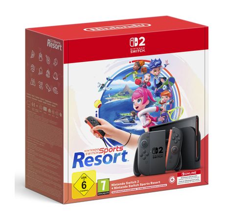 Nintendo Switch 2 & Switch Sports Resort-Set   (Schwarz) f&uuml;r 535,00 Euro