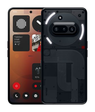 Nothing Phone (3a) 256 GB 5G Smartphone 17,2 cm (6.77") 2,5 GHz Android 50 MP Dreifach Kamera Dual Sim WiFi 6  (Schwarz) f&uuml;r 299,00 Euro