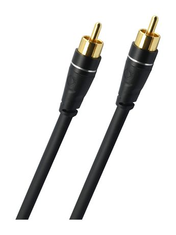 Sub Link Subwoofer-Cinchkabel Stecker Cinch auf Cinch 3 m  (Schwarz) 