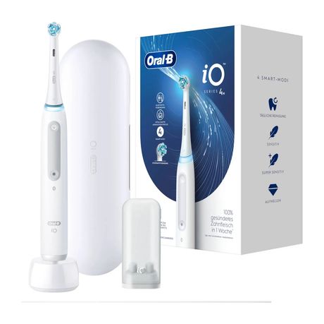 Oral-B iO Series 4 Quite White Rotierende Zahnbürste für Erwachsene  (Weiß) f&uuml;r 79,99 Euro