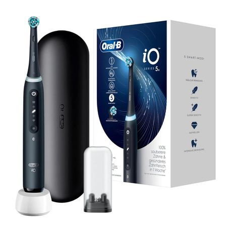 Oral-B iO Series 5 Vibrierende Zahnbürste für Erwachsene  (Schwarz) f&uuml;r 79,99 Euro