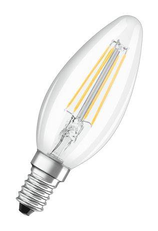 Osram Star LED Lampe Kerze E14 EEK: E 470 lm Warmweiß (2700K) entspricht 40 W f&uuml;r 5,45 Euro