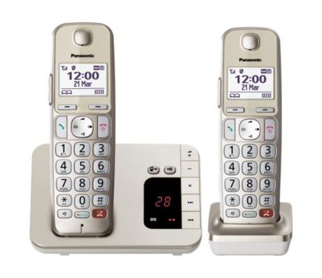 Panasonic KX-TGE262 DECT-Telefon  (Champagner) f&uuml;r 74,99 Euro