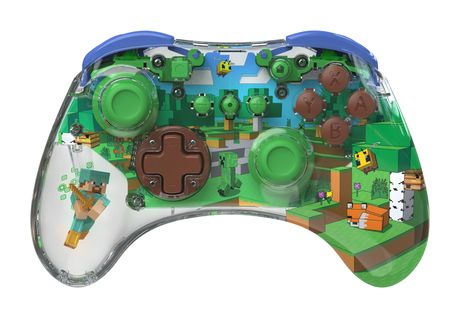 PDP Realmz Minecraft: Forest Analog / Digital Gamepad für Nintendo Switch, Nintendo Switch OLED  (Mehrfarbig) f&uuml;r 56,49 Euro