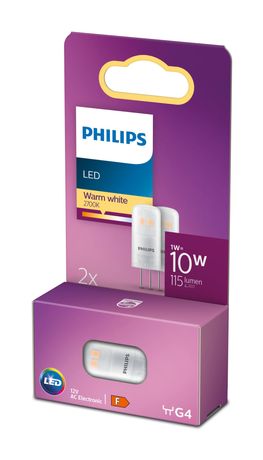 Philips PL76787 LED Lampe Stiftsockel G4 EEK: F 115 lm Warmweiß (2700K) f&uuml;r 5,72 Euro