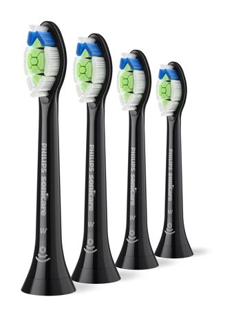 Philips HX6064/88 Optimal White Aufsteckbürsten 4 Stück  (Schwarz) f&uuml;r 29,99 Euro