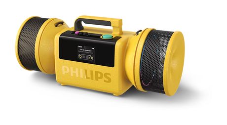 Philips TAMS80 The Tube 140 W Bluetooth Lautsprecher IP67 Laufzeit bis 24 h  (Gelb) f&uuml;r 349,00 Euro