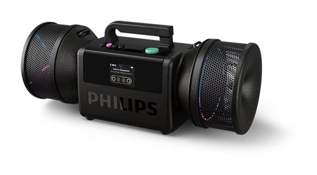 Philips TAMS80 The Tube 140 W Bluetooth Lautsprecher IP67 Laufzeit bis 24 h  (Schwarz) f&uuml;r 349,00 Euro