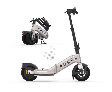 Pure Electric Advance Flex 924 W E-Scooter 9,5 Ah 52 km Reichweite 16,2 kg  (Grau) f&uuml;r 999,00 Euro