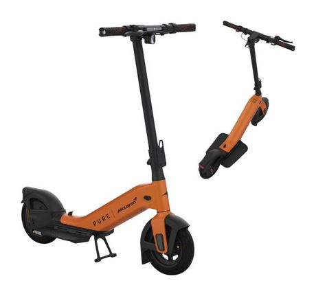 Pure Electric Advance+ McLaren Edition E-Scooter bis 70 km Reichweite  (Schwarz, Orange) f&uuml;r 1.008,00 Euro