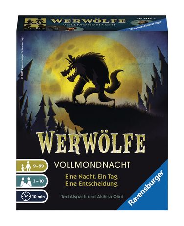 RAVENSBURGER Werwölfe Vollmondnacht Brettspiel bis zu 10 Spielern ab 9 Jahr(e) f&uuml;r 14,99 Euro