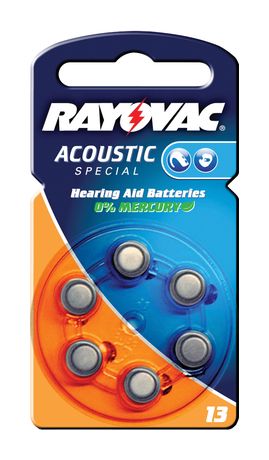 Rayovac Hearing aid 13, 6-pack f&uuml;r 2,44 Euro