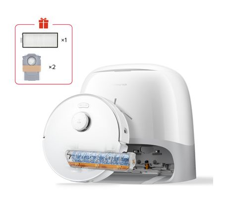 Roborock Qrevo Curv 2 FlowX Saugroboter nass/trocken 228 min Akku 20000 Pascal Leistung  (Weiß) f&uuml;r 593,00 Euro