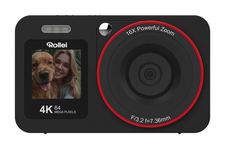 Rollei Compactline 64  Kompaktkamera  (Schwarz) f&uuml;r 67,49 Euro