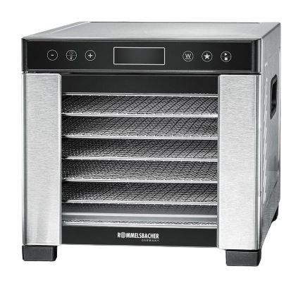 Rommelsbacher DA650 Dörrautomat 600 W Timer 99 h 7 Dörrgitter  (Schwarz, Edelstahl) f&uuml;r 172,99 Euro