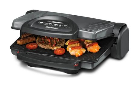 Rommelsbacher KG1800 Kontaktgrill 2 Zone(n) 1800 W mit 330 x 220 mm Fläche (Anthrazit, Metallisch) f&uuml;r 74,99 Euro