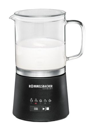 Rommelsbacher MS625 Milchaufschäumer Automatischer Milchaufschäumer/-wärmer ca. 250 ml  (Schwarz, Edelstahl) f&uuml;r 61,49 Euro