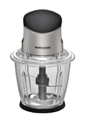 Rommelsbacher MZ500 Zerkleinerer 500 W 4 Klingen 1,5 l Glas Behälter  (Schwarz, Edelstahl) f&uuml;r 54,99 Euro