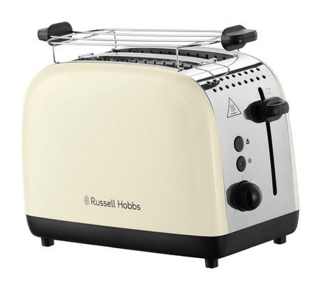 Russell Hobbs 26551-56 Colours Plus 2S Toaster 1600 W 2 Scheibe(n) 6 Stufen  (Cremefarben, Silber) f&uuml;r 44,99 Euro