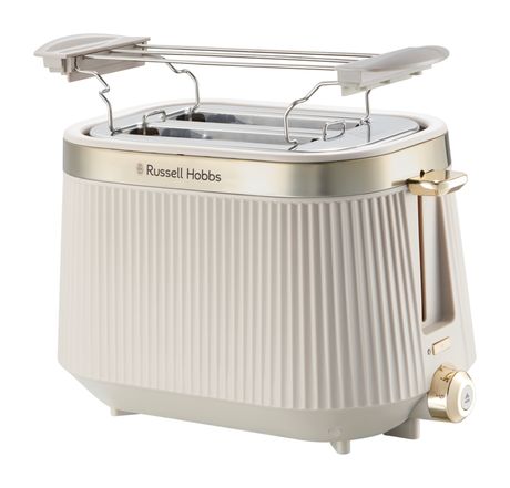 Russell Hobbs 26761-56	Bronte Toaster 980 W 2 Scheibe(n) 6 Stufen  (Gold, Steinfarbe) f&uuml;r 44,49 Euro