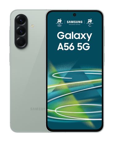 Samsung Galaxy A56 256 GB 5G Smartphone 17 cm (6.7 Zoll) Android 50 MP Dreifach Kamera Dual Sim WiFi 6 (Awesome Olive) f&uuml;r 491,00 Euro