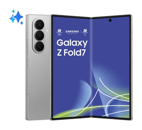 Samsung Galaxy Z Fold7 256 GB 5G Smartphone 20,3 cm (8 Zoll) Android 200 MP Dreifach Kamera WiFi 6E (Silver Shadow) f&uuml;r 1.510,00 Euro