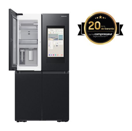 Samsung RF65DG9H0EB1 Side-by-Side Kühl-/ Gefrierkombination French Door 386 l / 250 l 365 kWh NoFrost 1830 mm x 912 mm  (Schwarz) f&uuml;r 2.099,00 Euro
