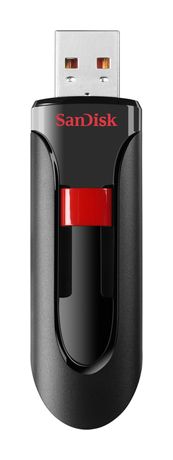Sandisk Cruzer Glide USB Typ-A Stick 128 GB  (Schwarz, Rot) f&uuml;r 19,99 Euro
