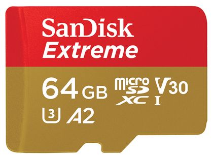 Extreme A2 MicroSD Speicherkarte 64 GB Class 3 (U3) 