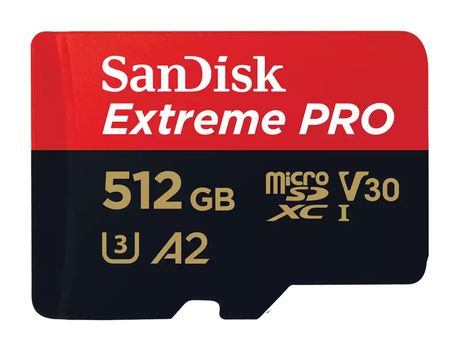Extreme Pro A2 MicroSDXC Speicherkarte 512 GB Class 3 (U3) Klasse 10 