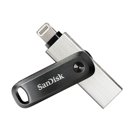 Sandisk iXpand Go USB Type-A / Lightning Stick 128 GB  (Schwarz, Silber) f&uuml;r 55,00 Euro